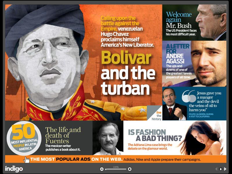 Indigo Demo - Front Page